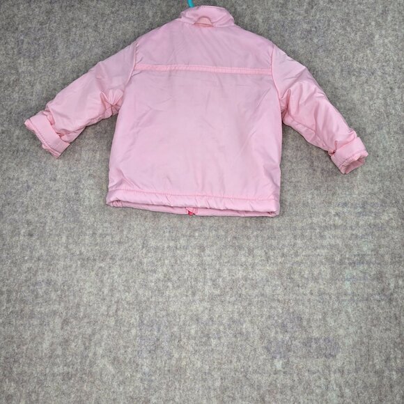 Pink Toddler Polyester Jacket Warm Outerwear With Zip Pockets 2T - Picture 2 of 7